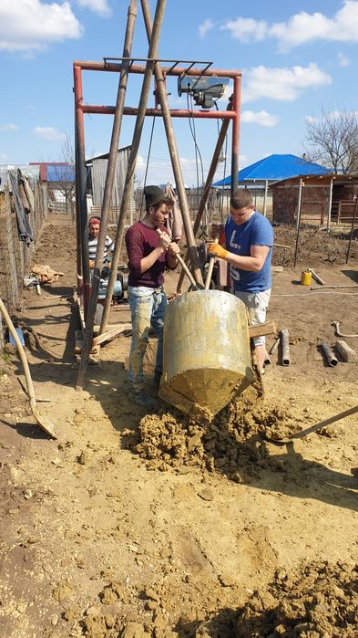 Execut fantani si fose,denisipări și adanciri (fantanar), foraje putur