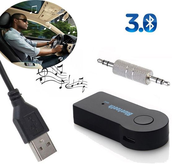 Блутуд приемник за кола с AUX 3.5мм жак - подвижен, преносим блутуд