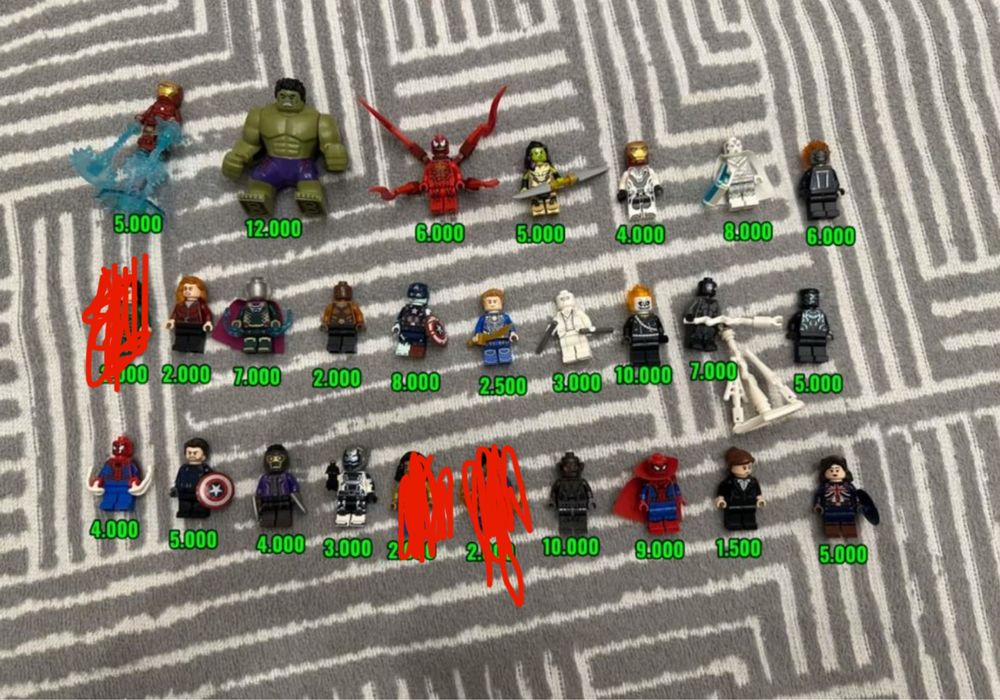 Лего минифигурки марвел