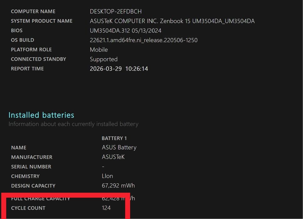 Laptop Asus Zenbook 15