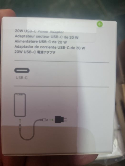 Incarcator Apple original MHJE3ZM/A Adaptor iPhone 20W cu SERIAL QR