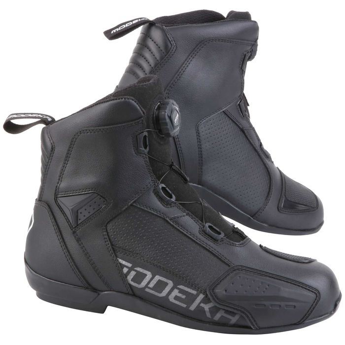 Ghete moto NOI - cu sistem de strangere RAPID ATOP -  Modeka YKO