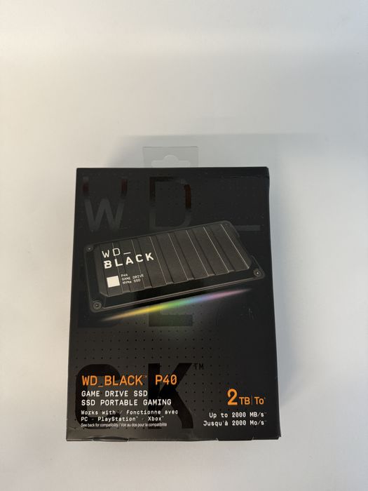 SSD WD Black Western Digital P40 2TB USB 3.2 Playstation 5 / xBox