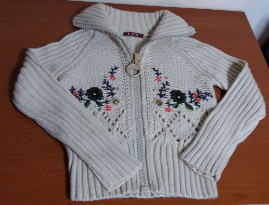 pulover damă cu fermoar, mărimea 40-42