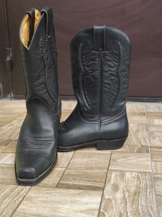 Казаки натуральная кожа