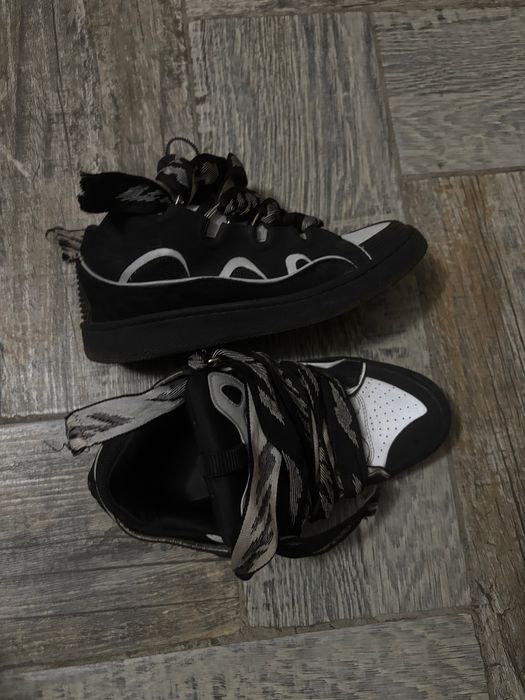 Lanvin Curb Sneakers Black And Grey