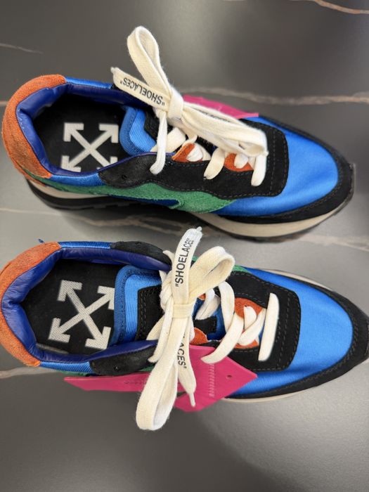 Кожени маратонки Off-white Leather Arrow Running