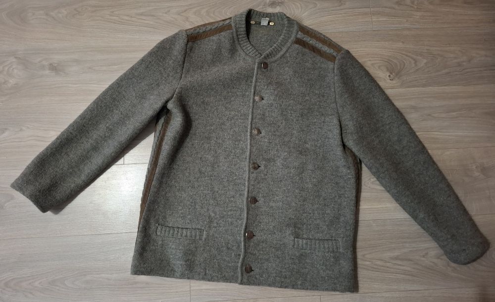 Jachetă bavareză Trachten din lână (Loden) – vânătoare / vintage