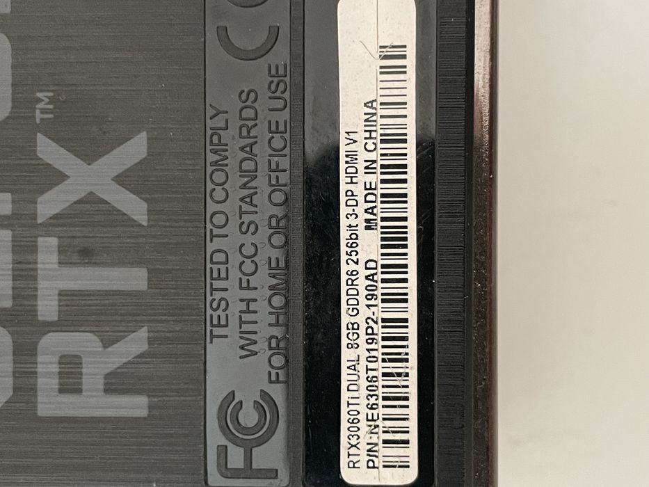 Видеокарта RTx 3060TI
