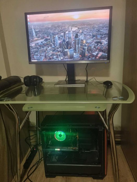 Геймърски настолен компютър. EVGA RTX 3070,  Ryzen 7 3700x, MSI X470, 16GB DDR4, 750W