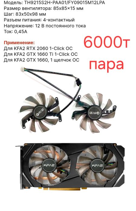 Кулера на видеокарт разных моделей (вентиляторы)