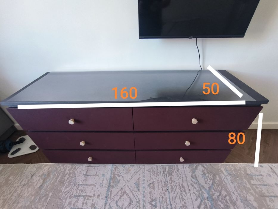 Комод ИКЕА (красный)