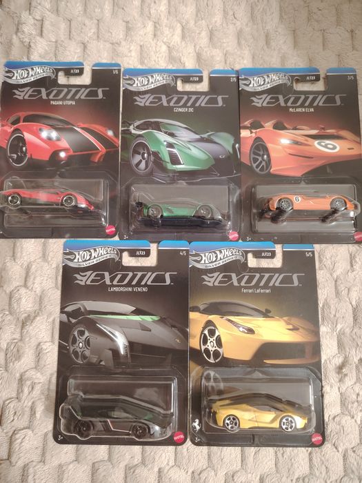 Колички Hot Wheels EXOTICS