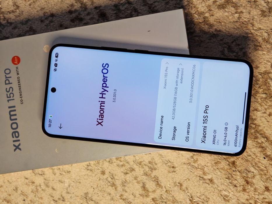 Xiaomi 15s pro 16/512gb