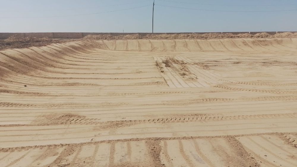 Монтаж геомембраны