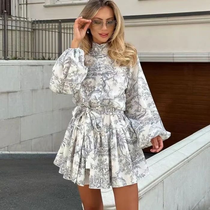 Платье диор, женское, с поясом