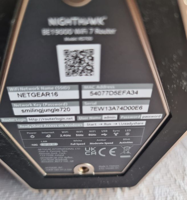 Router wireless rs700 wifi 7 Netgear