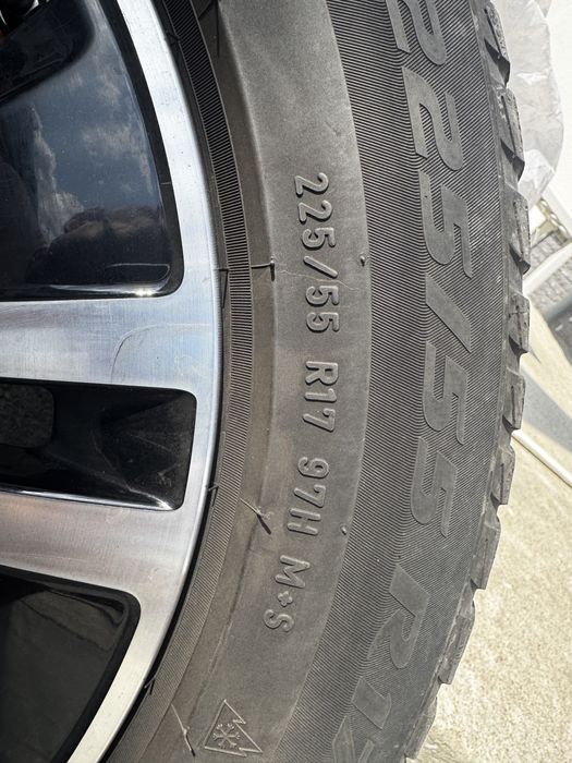 Jante mercedes originale cu anvelope de iarna