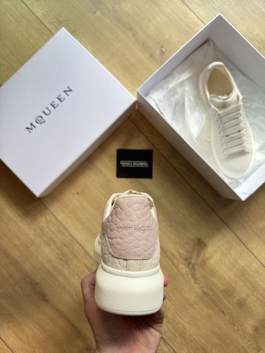 Tenesi/Sneakersi Alexander Mcqueen Leather Pink White - 100% ORIGINALI -