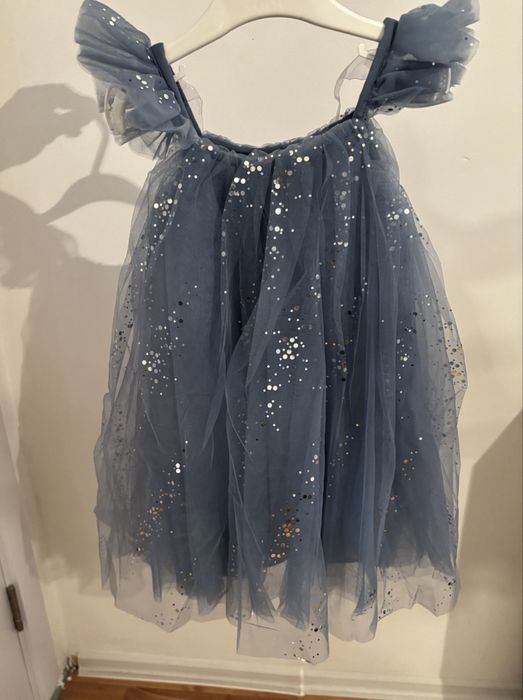 Детска синя рокля