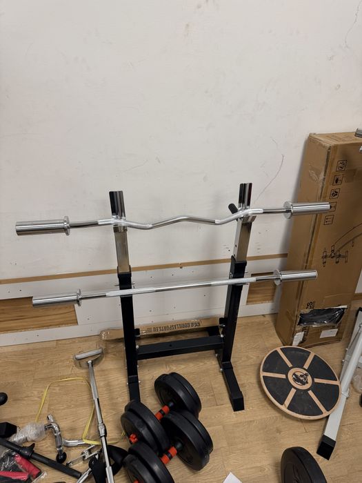 Bara olimpica z ez si para dreapta biceps triceps umeri pret promo