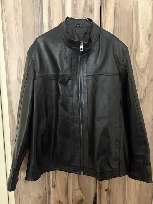 Дамско пролетно черно кожено яке от естествена кожа