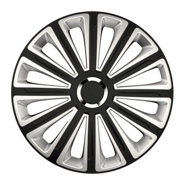 Set capace roti 14 inch Versaco Trend RC, Argintiu si Negru