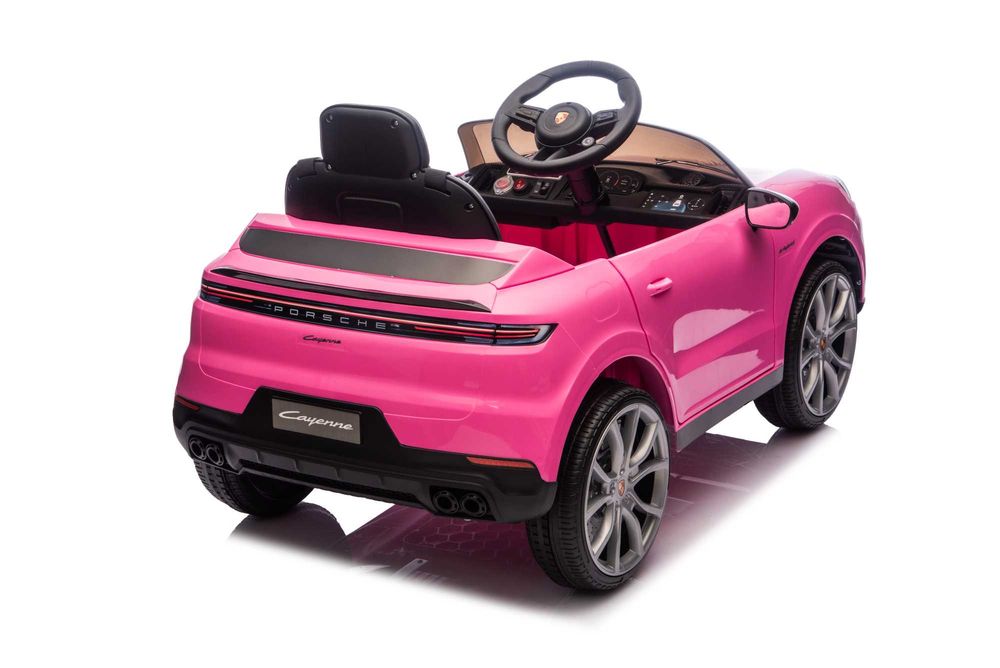 Masinuta electrica Porsche Cayenne 2x35W 12V scaun tapitat Pink