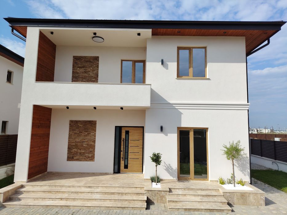 Vila Dobroiesti 5 camere, 3 bai, cartier rezidențial, strada Asfaltata
