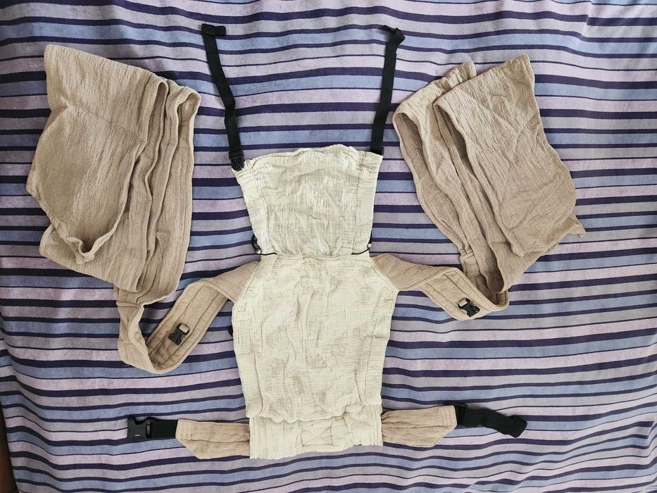 Слинг - еластичен, мрежест, за бебеносене / Ергономична раница