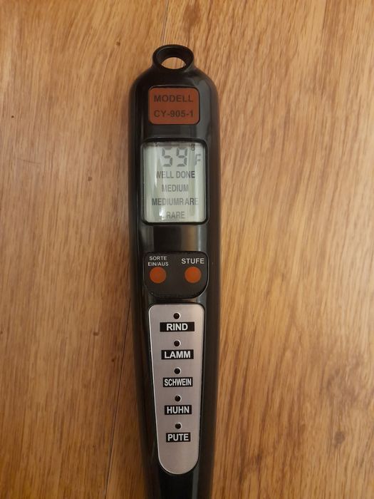 Termometru digital  furculița inox gril/protap