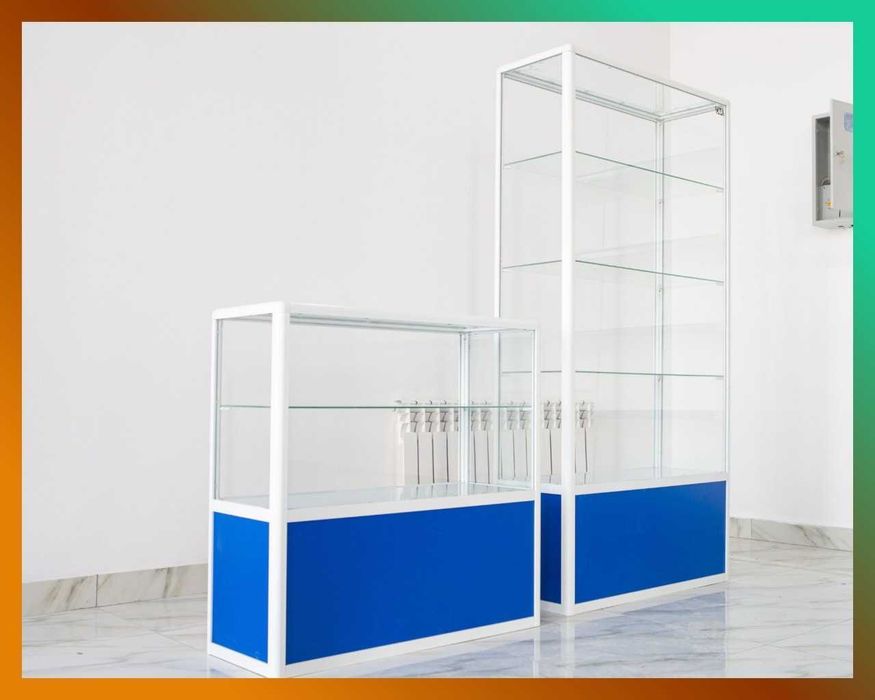 Прилавок витрина, стеклянная, metal oynaly vitrina va prilavkalar