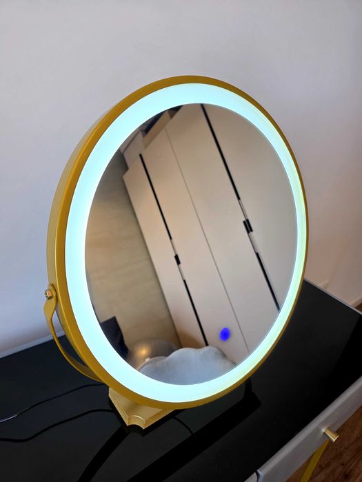 Masă de toaletă pentru machiaj cu oglindă, comoda si scaun