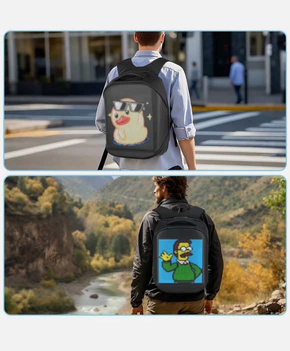 Rucsac cu led sigilat