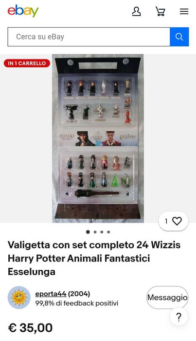 Colecție Wizzis de la Esselunga, include personaje din Harry Potter