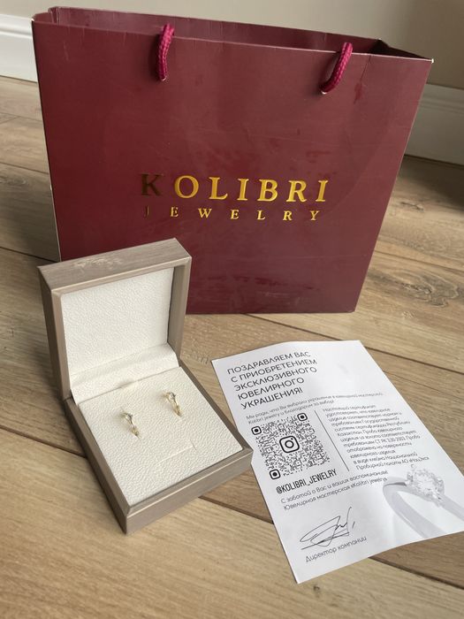 Продам красивые Пусеты KOLIBRI