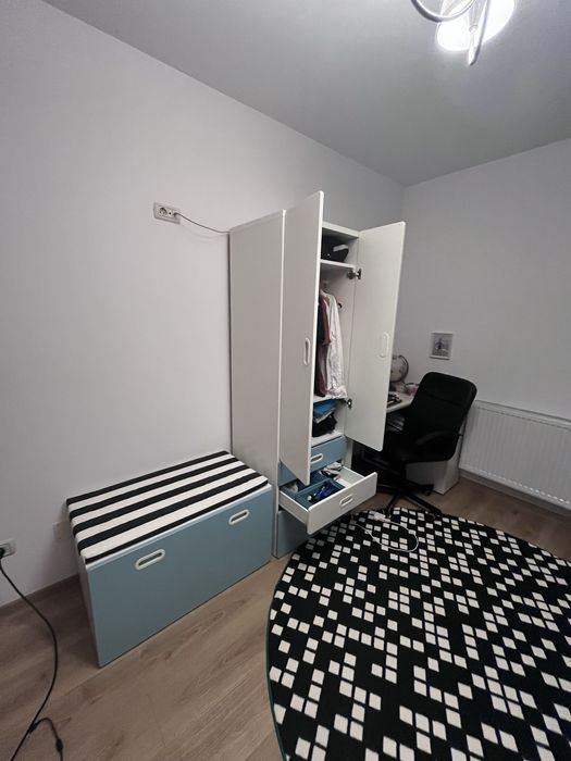 Vand set mobilier dulap+ lada depozitare pentru camera copii, Ikea