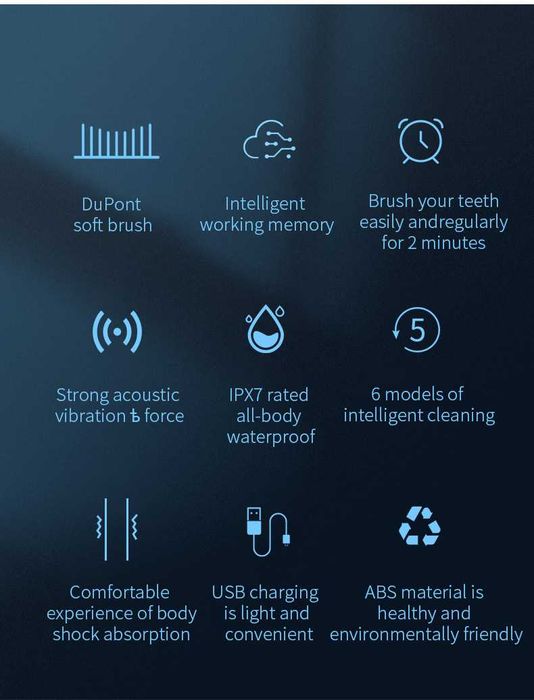 Ултразвукова четка за зъби, масажор за лице, силиконова четка за лице