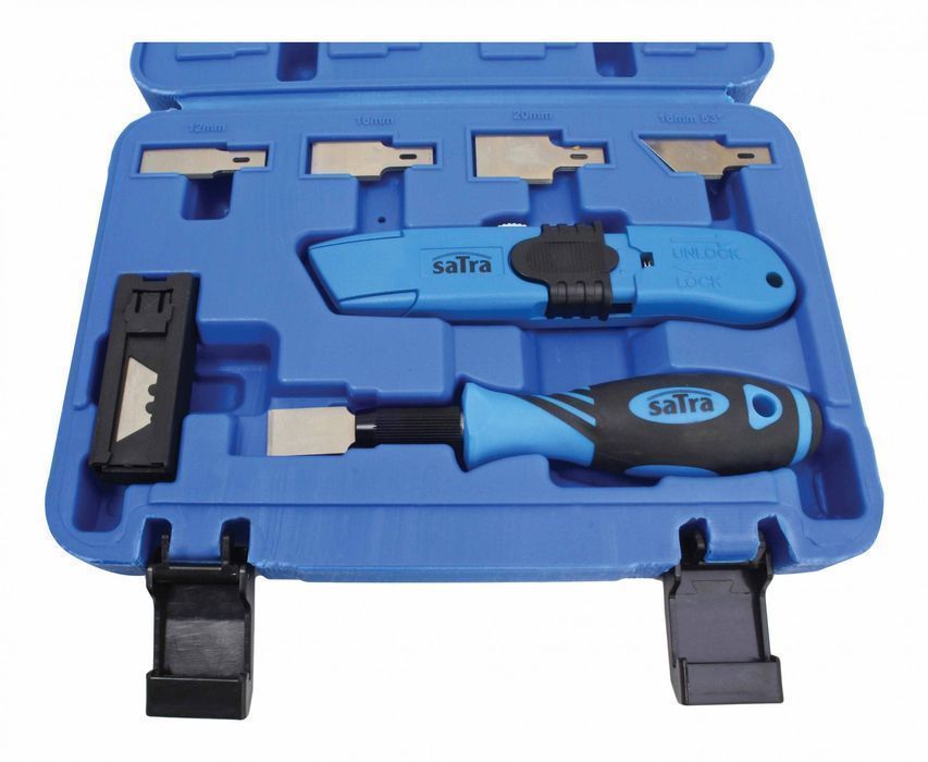 Trusa racleta si cutter 30 piese satra