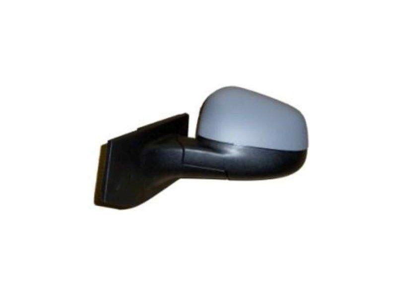 Oglinda exterioara Chevrolet Spark M300 01.2010-2012 partea stanga Best Auto Vest crom convex carcasa neagra reglare manuala prin cablu fara incalzire