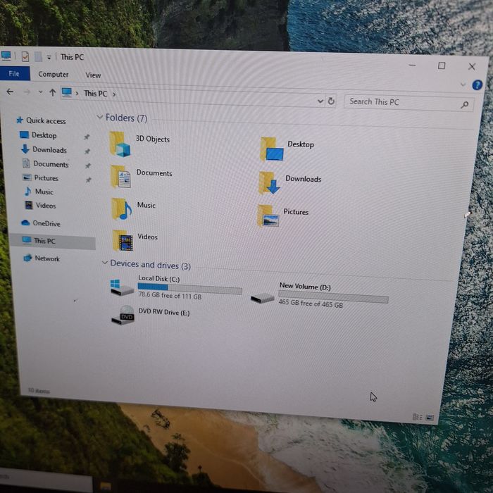 Компютър леново i7 - 120gb ssd - 500gb hard - 8ram