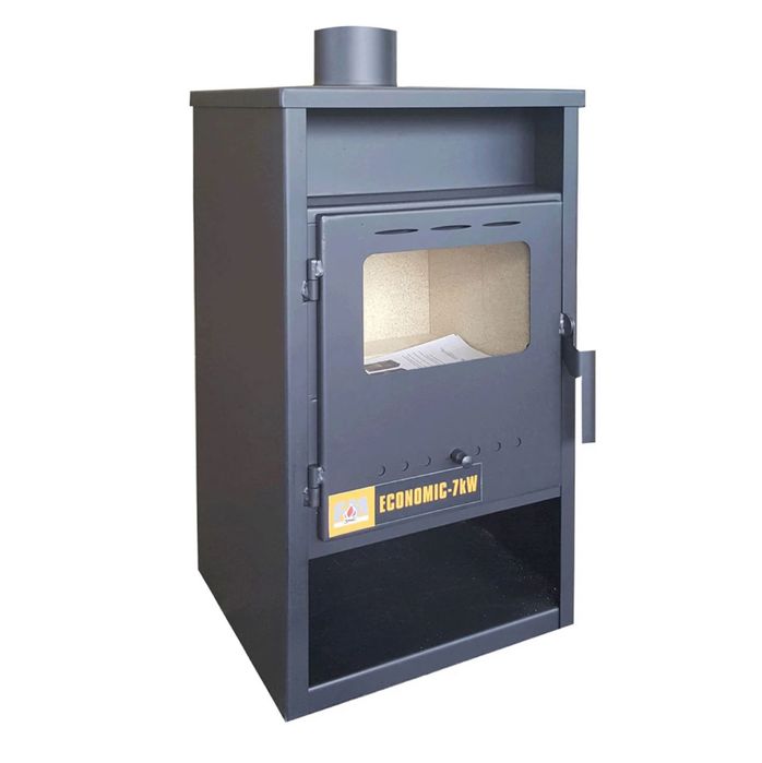 Semineu pe lemne, brichete, carbune, metalic