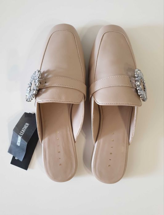 Обувки Sisley от естествена кожа