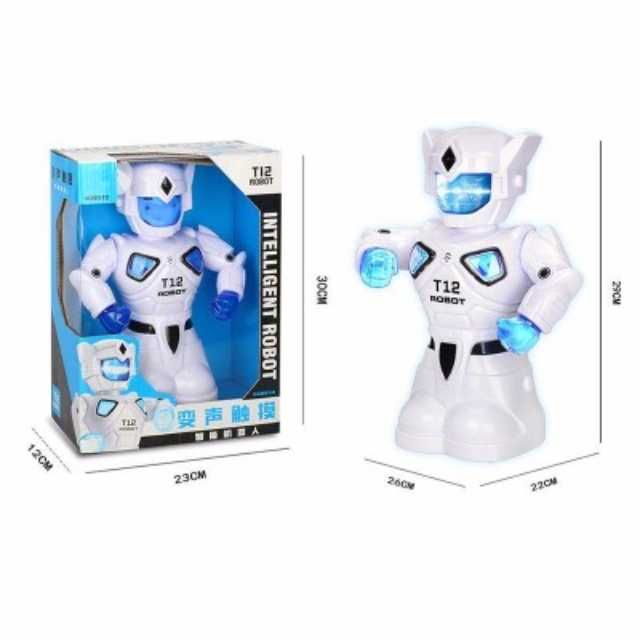 Robot inteligent, educativ, efecte sonore si luminoase, rotire 360g
