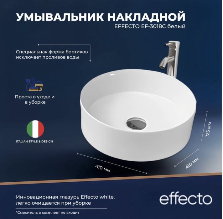 Раковина накладная
