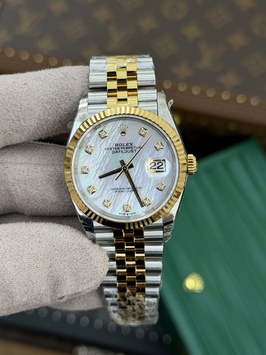 Rolex Date-Just 36mm Mother of Pearl Dial Cal 3235