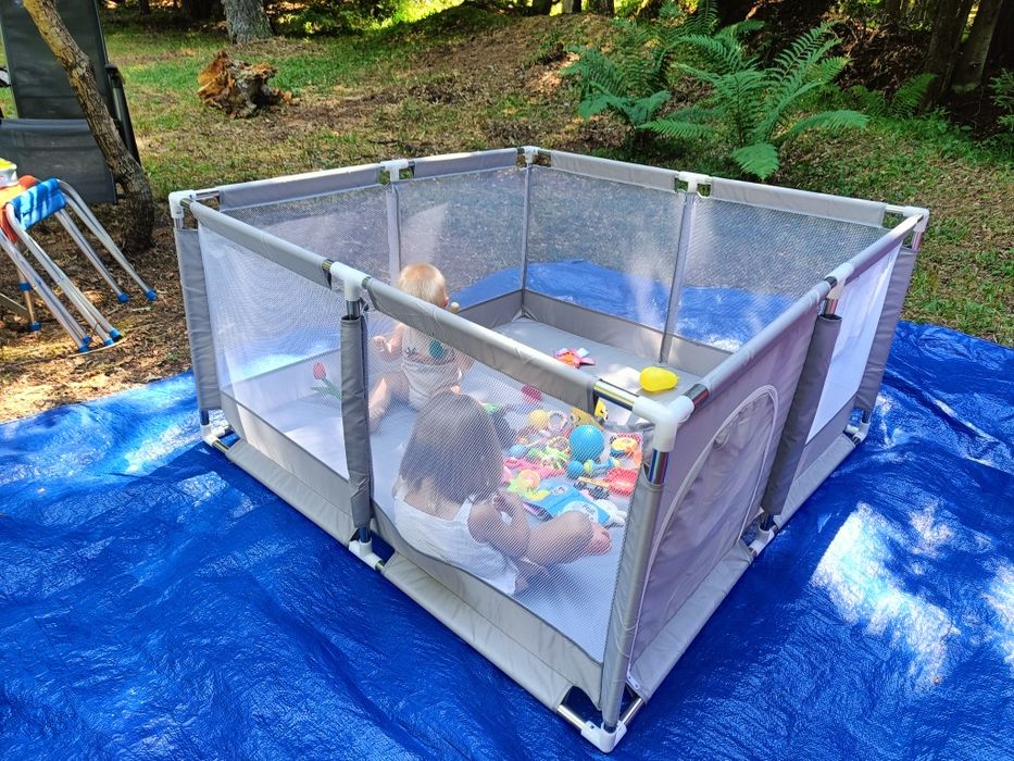 НОВИ! 128х128см Голяма кошара за игра / преграда за бебе заграждение