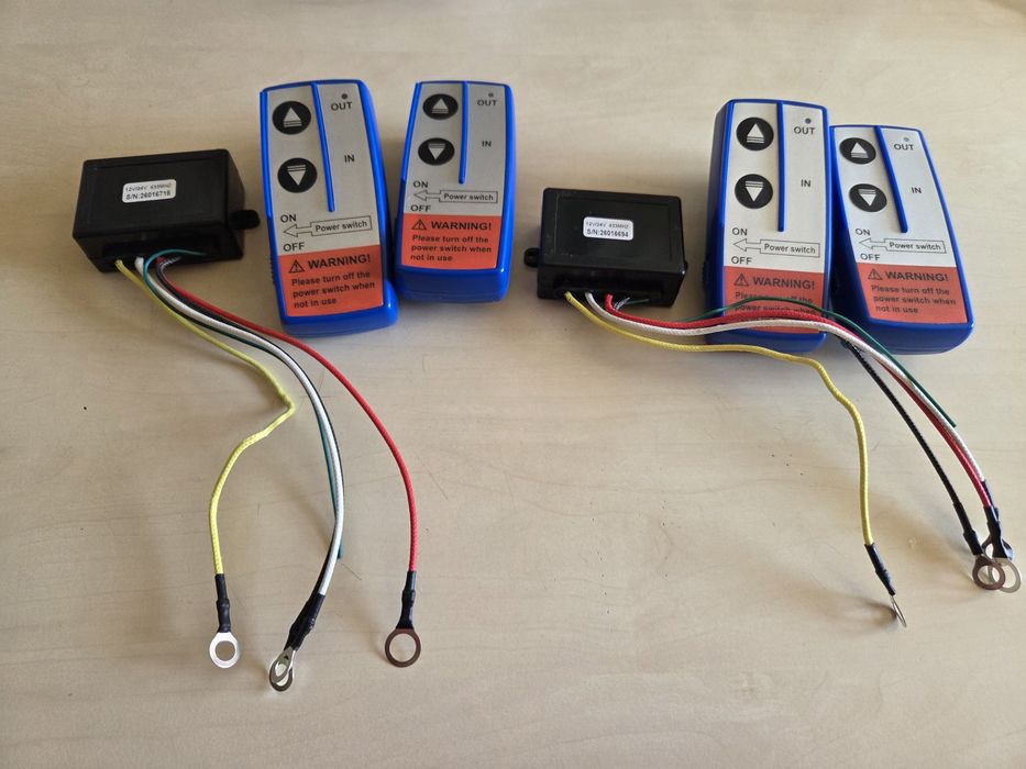 Telecomenzi wireless pentru troliu, 2 buc., cu receptor 12v/24v