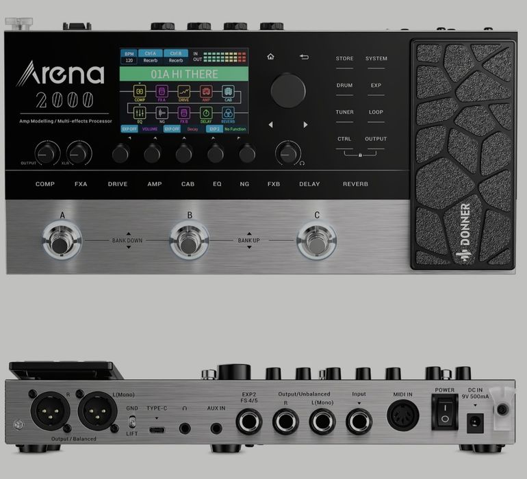 Продам гитарный процессор Donner arena 2000