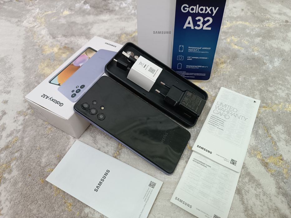 SAMSUNG A32 Весь комплект, 128Гб.